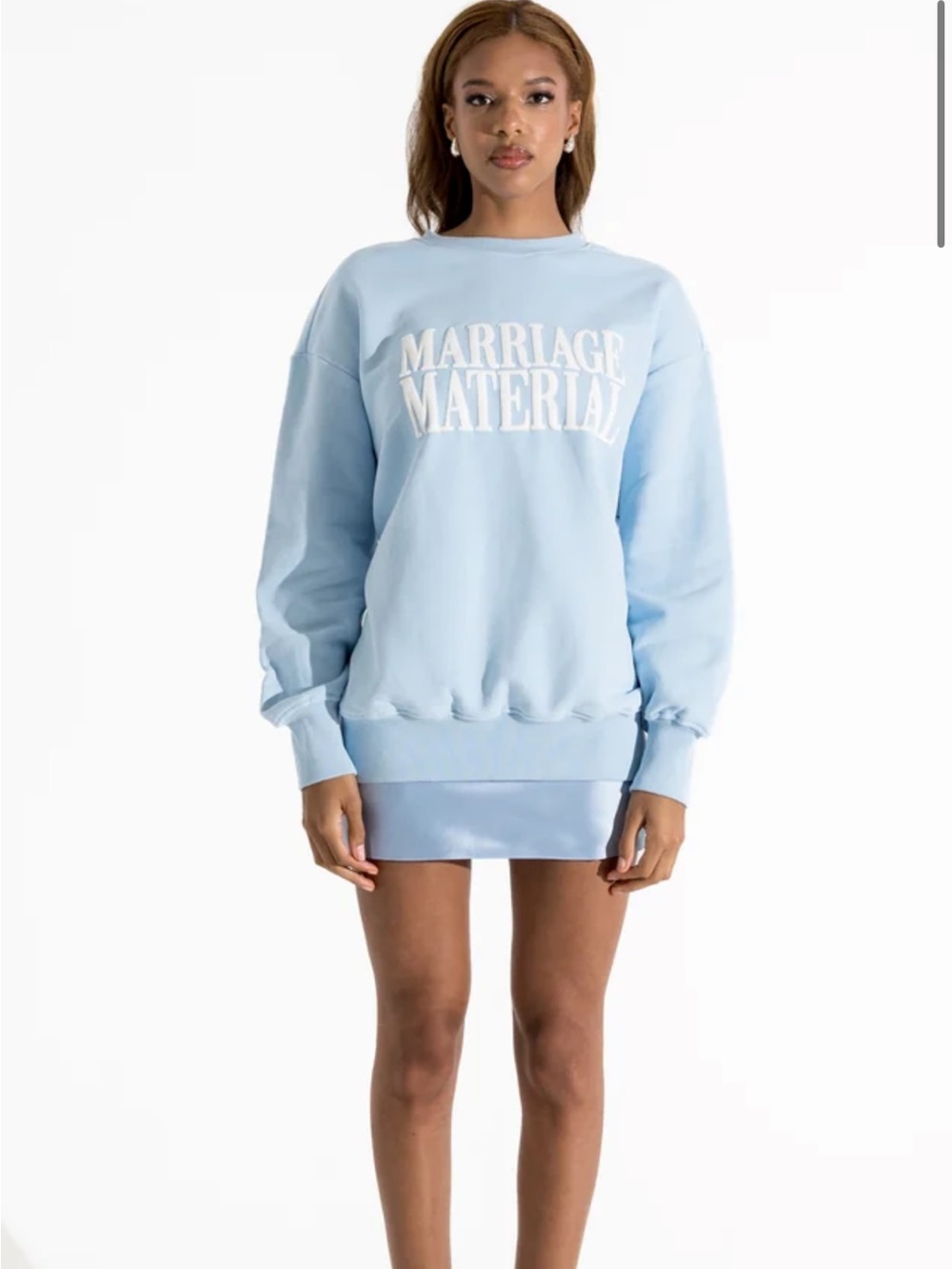 Marriage Material Light Blue Sweatshirt
